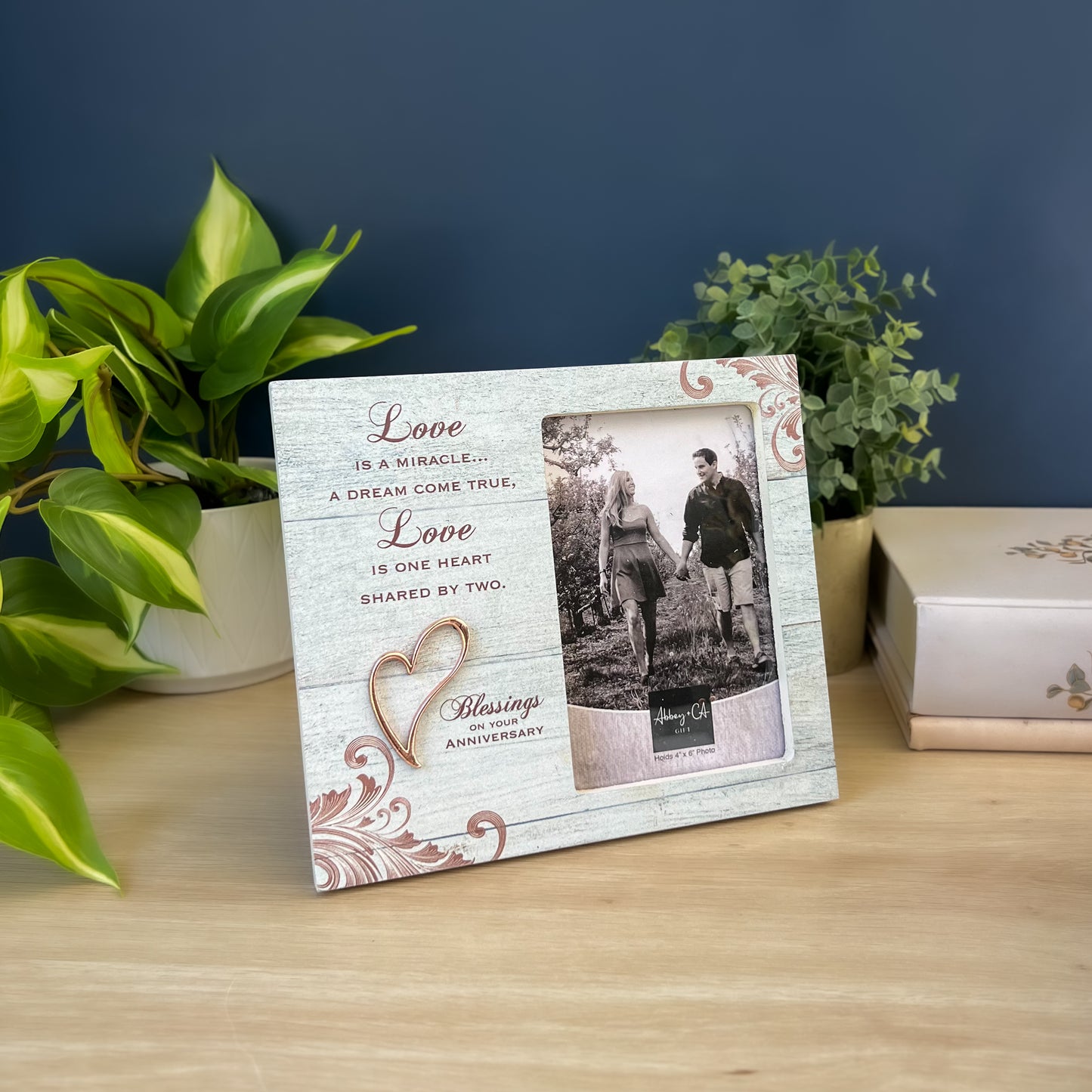 Love Is A Miracle Anniversary Picture Frame