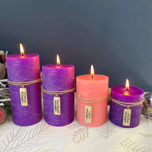 Charm Advent Pillar Candles