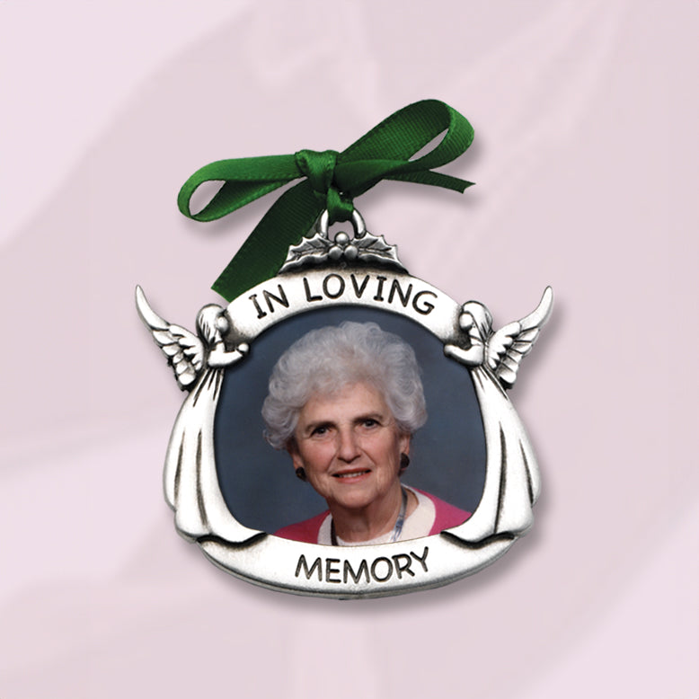 In Loving Memory Angels Photo Ornament