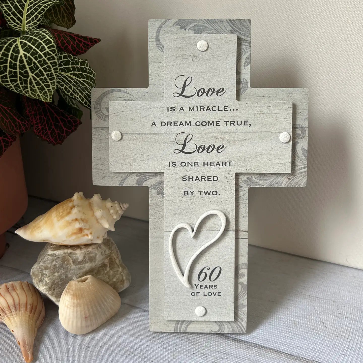 Love Is A Miracle Anniversary Cross