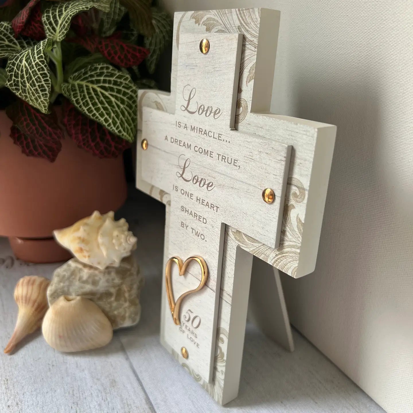 Love Is A Miracle Anniversary Cross