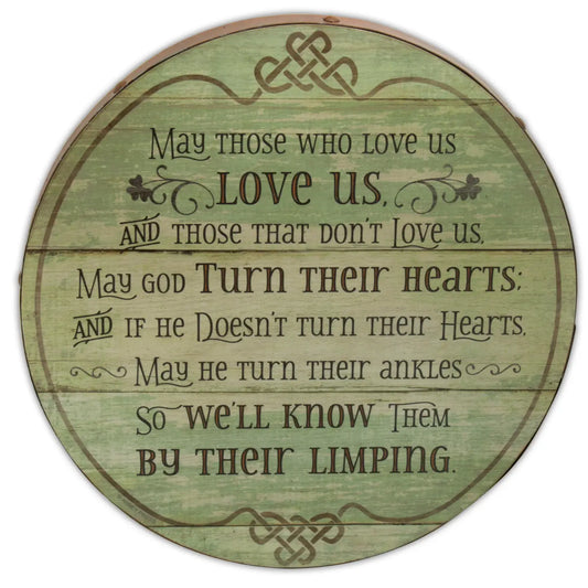Irish Blessing Barrel Plaque