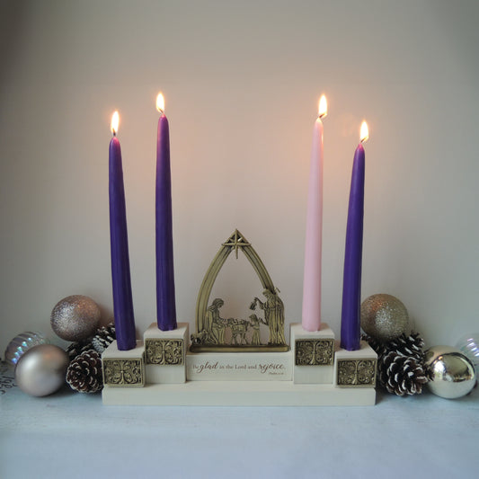 Holy Family Advent Candle Holder