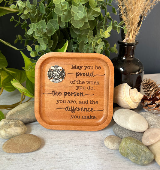 Firefighter Pride Trinket Dish