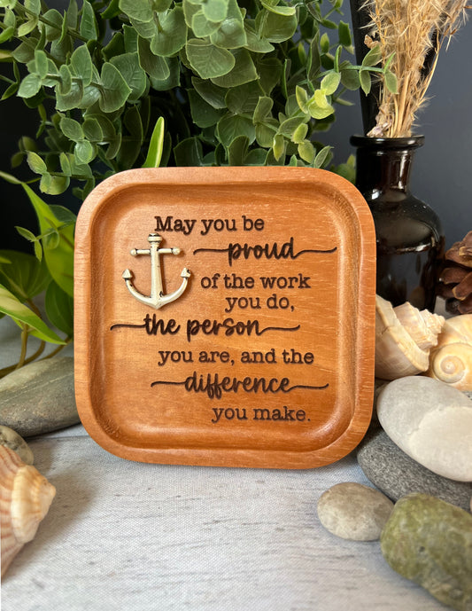 Be Proud Anchor Trinket Dish