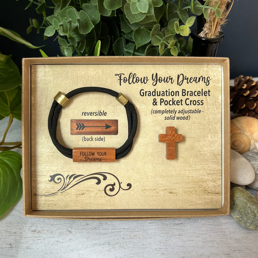 Bracelet & Cross Graduation Gift Set
