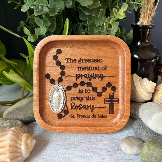 Pray The Rosary Trinket Dish