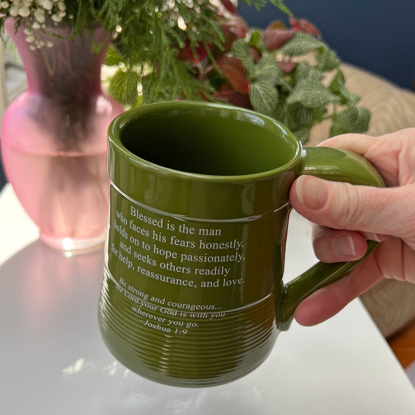 Man of Courage Pottery Mug