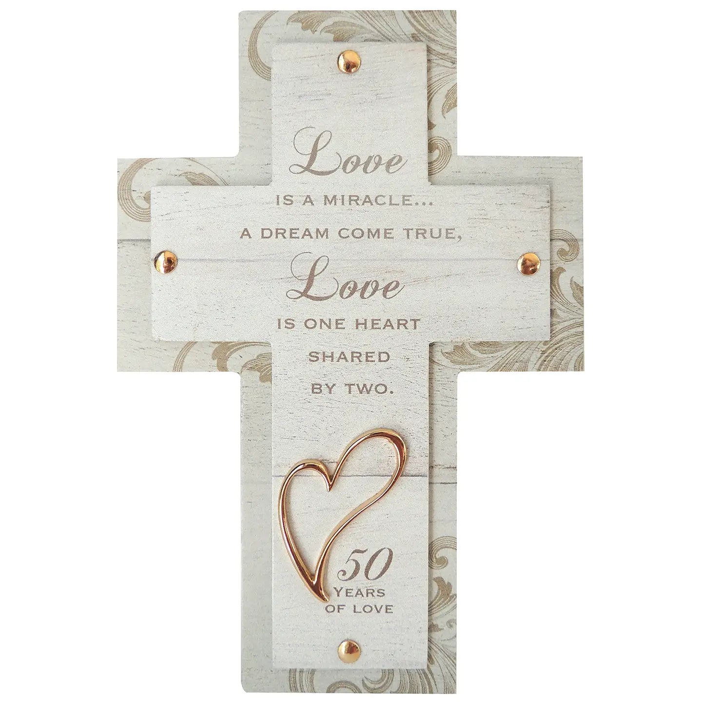 Love Is A Miracle Anniversary Cross