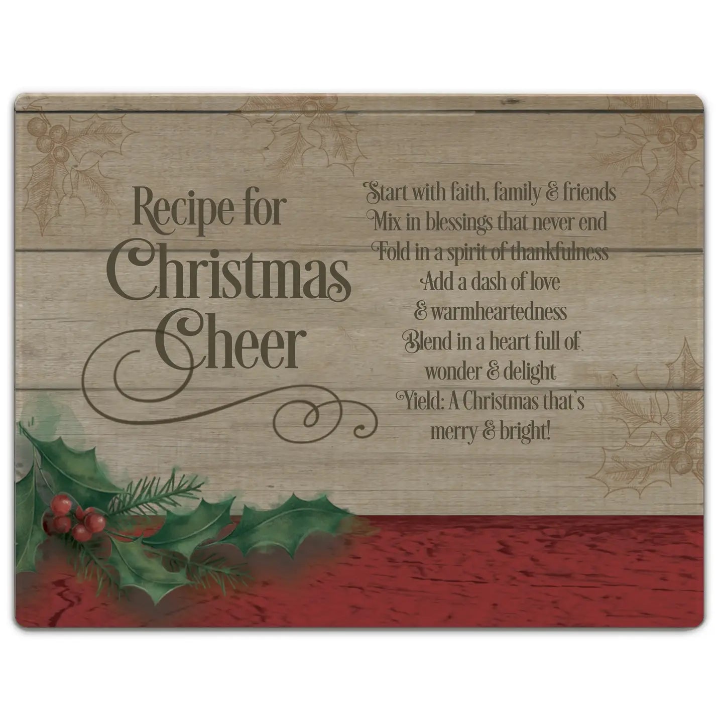 Christmas Cheer Mini Cutting Board