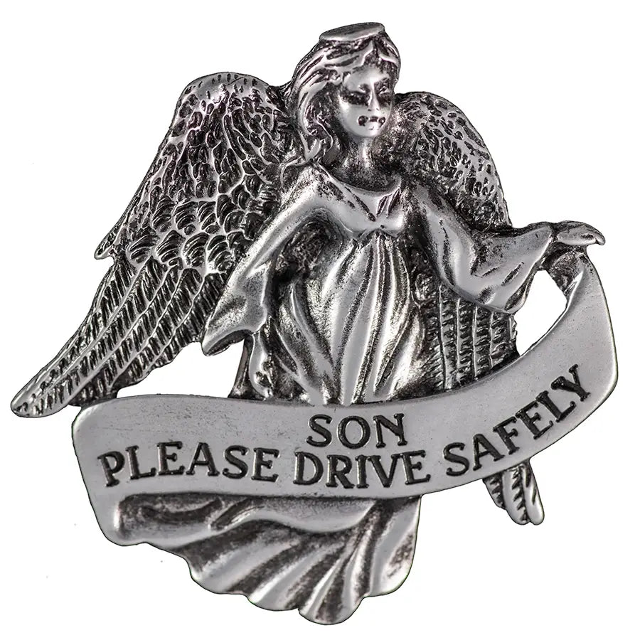 Please Drive Safely Angel Visor Clip