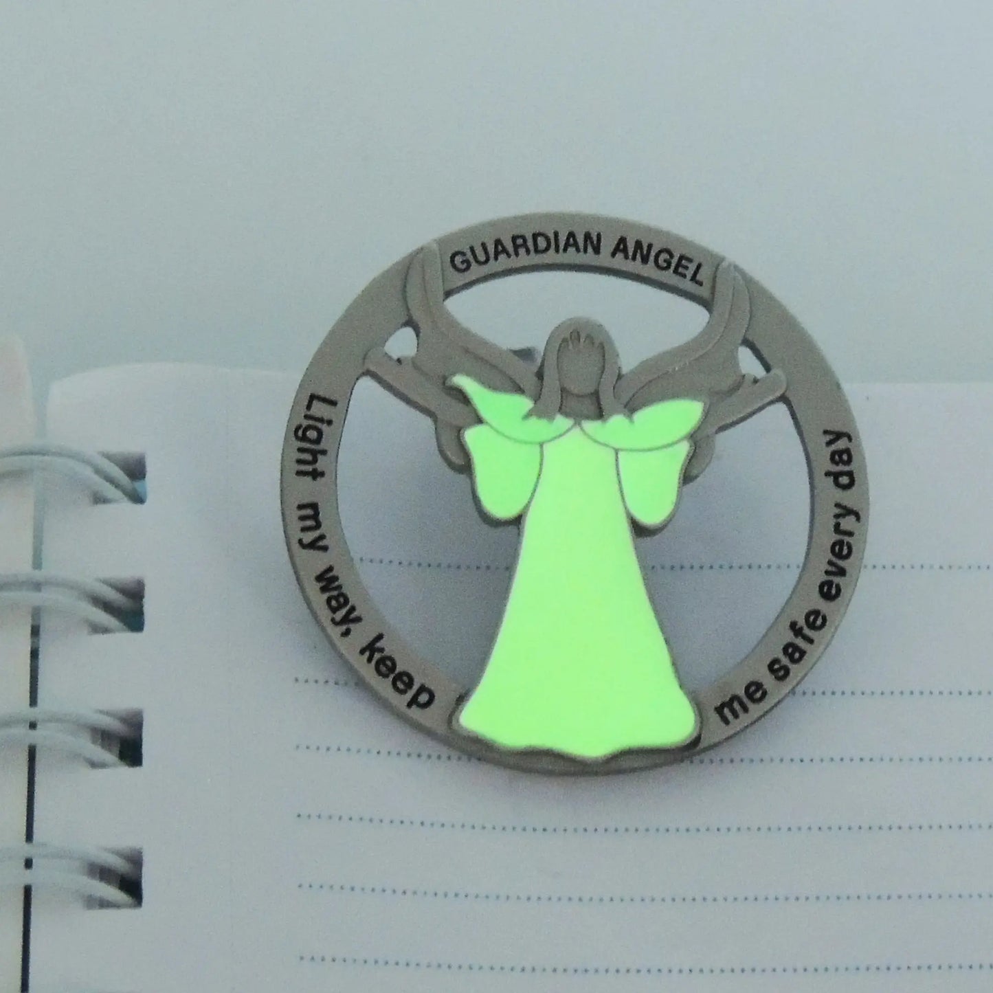 Glow-in-the-dark Angel Visor Clip