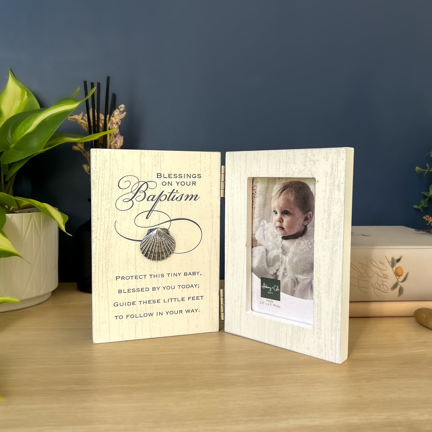 Blessings On Your Baptism Hinged Frame