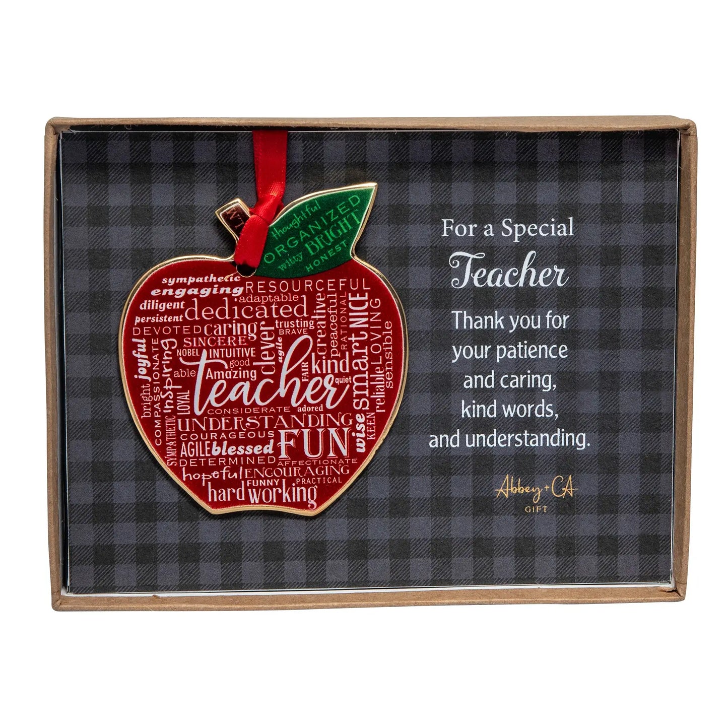 Teacher Apple Ornament