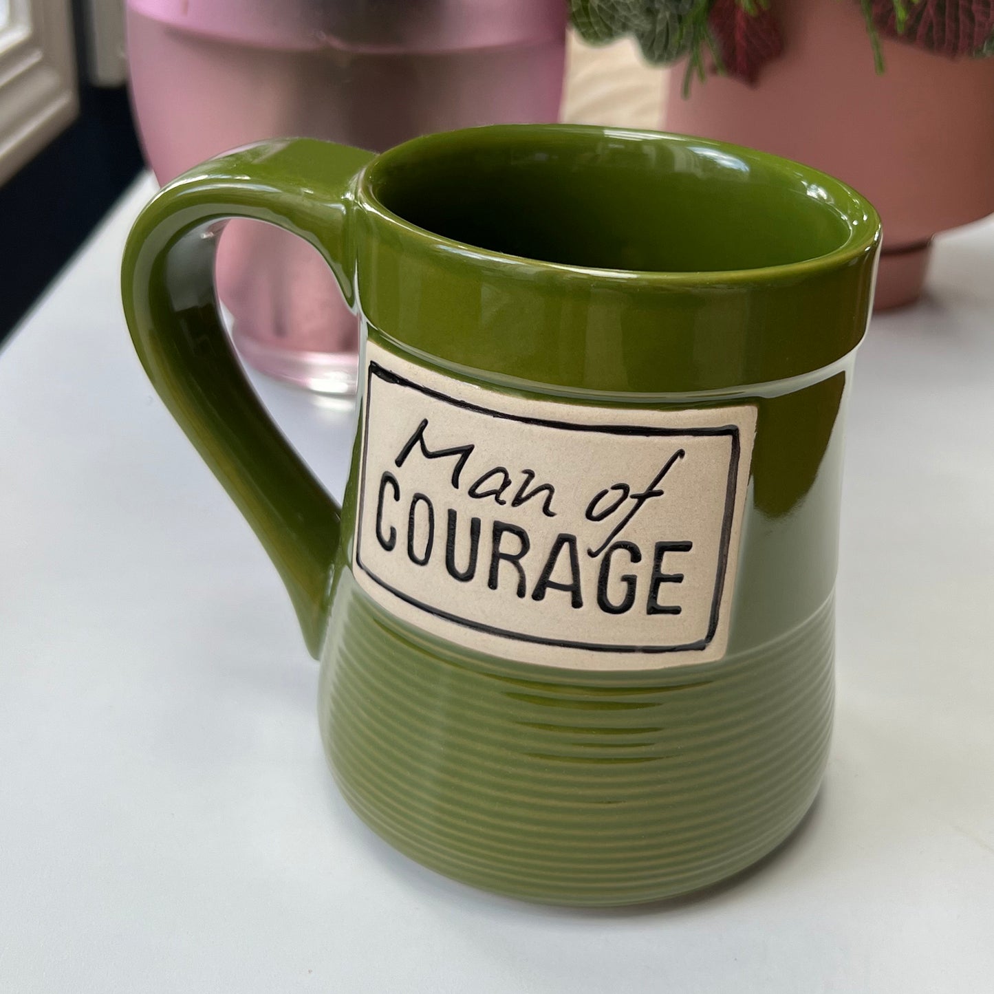 Man of Courage Pottery Mug