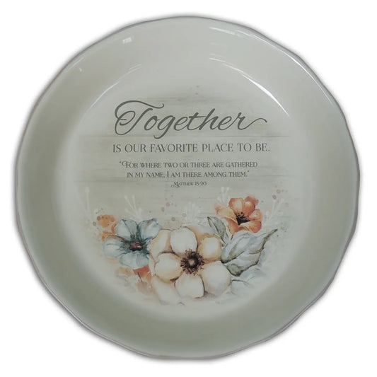 Together Is Our Favorite Place Pie Plate