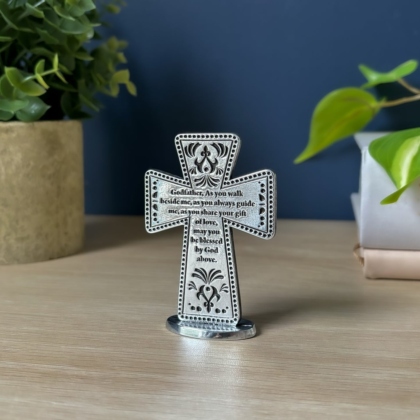 Godfather Standing Message Cross