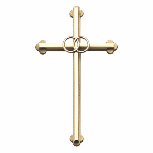 Gold Wedding Wall Cross