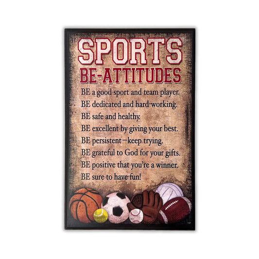 Sports Be-Attitudes Plaque