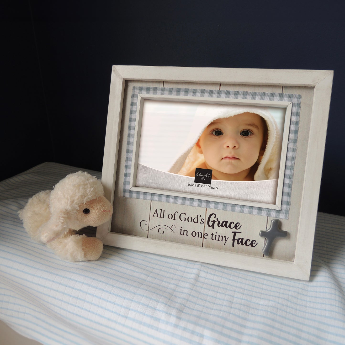 Gingham Baby Frame