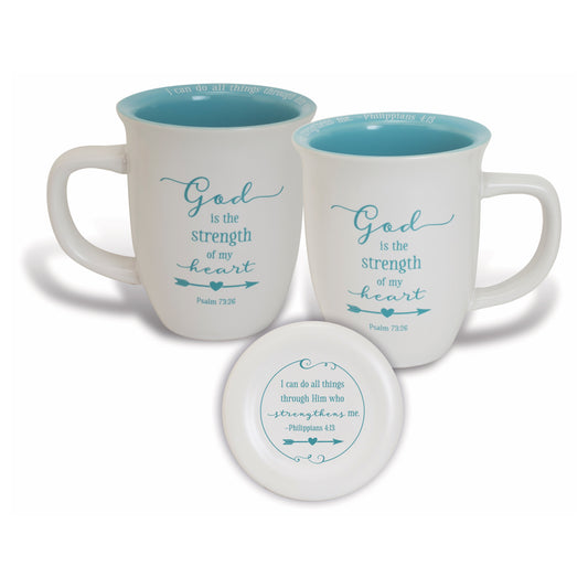 God is the Strength Coaster Mug