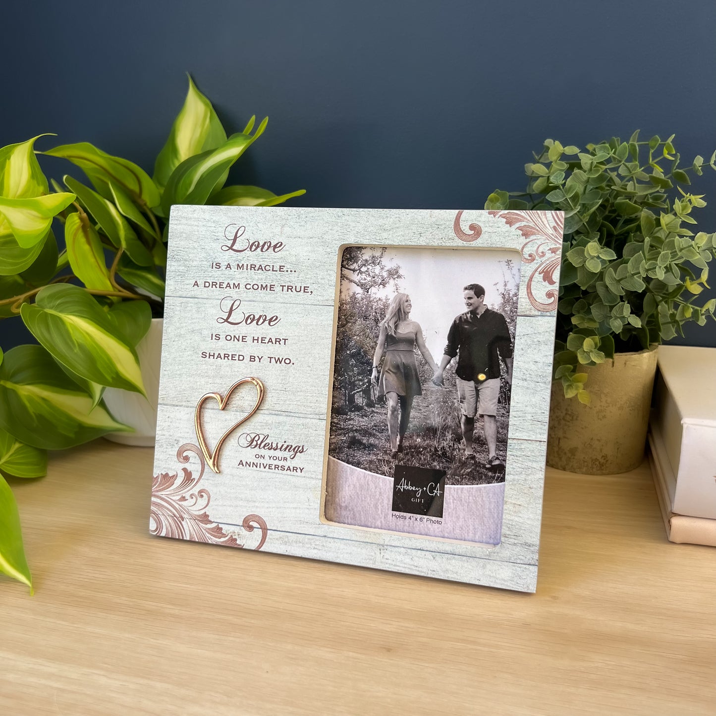 Love Is A Miracle Anniversary Picture Frame