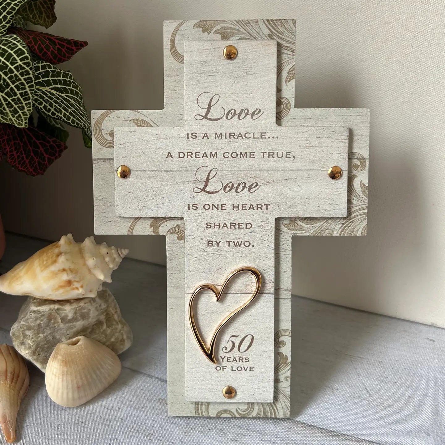 Love Is A Miracle Anniversary Cross