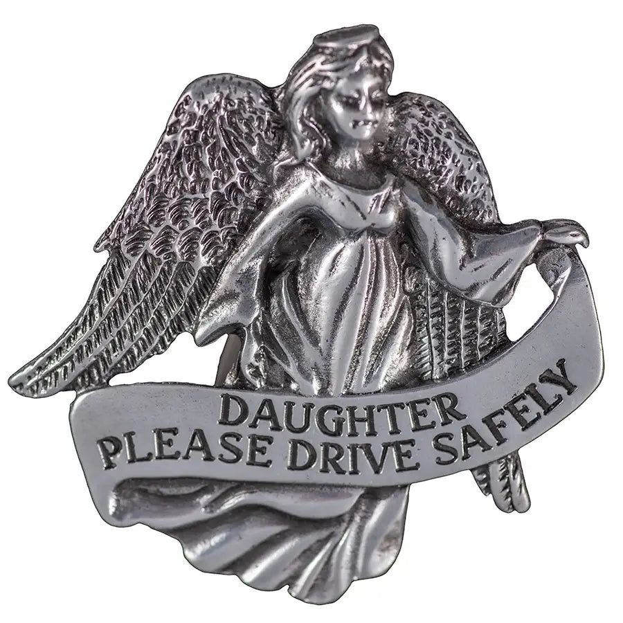 Please Drive Safely Angel Visor Clip