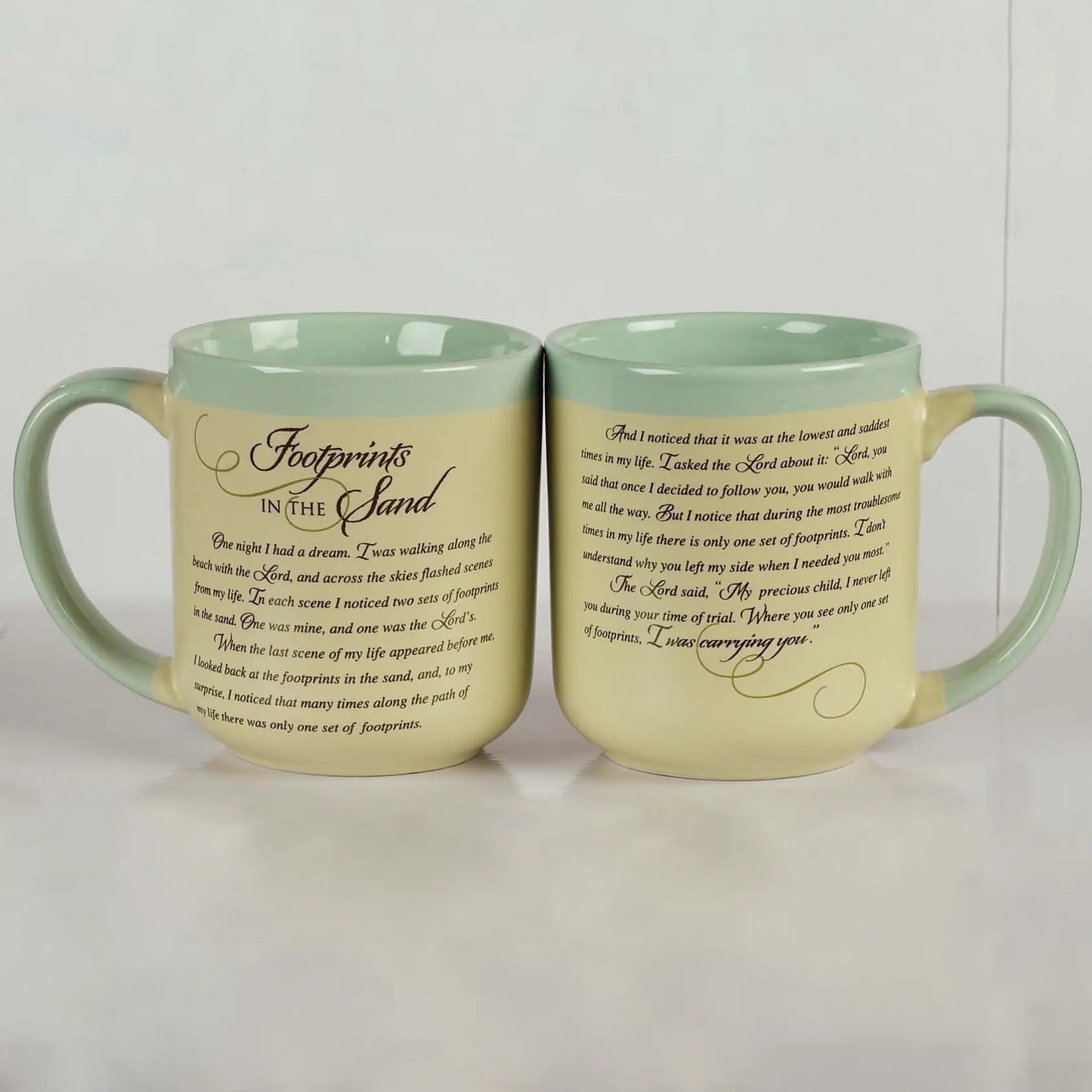 Footprints Story Contemporary Mug