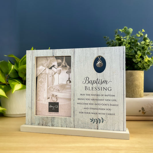 Baptism Blessings Picture Frame