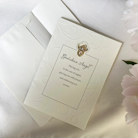 Guardian Angel Greeting Card & Pin