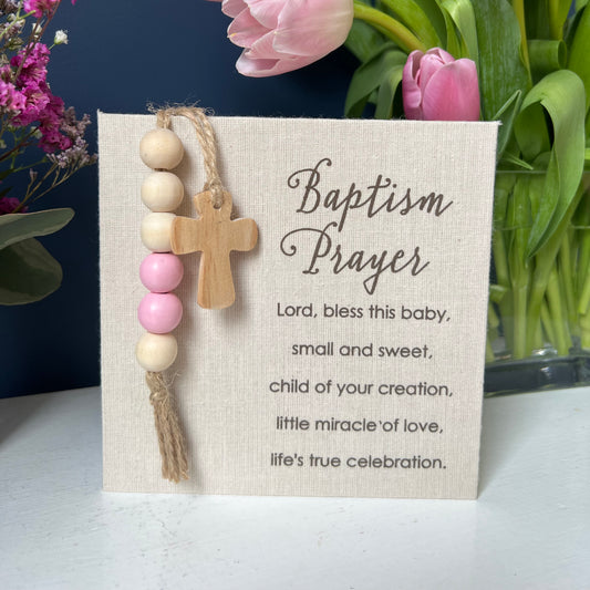 Baptism Prayer Plaque