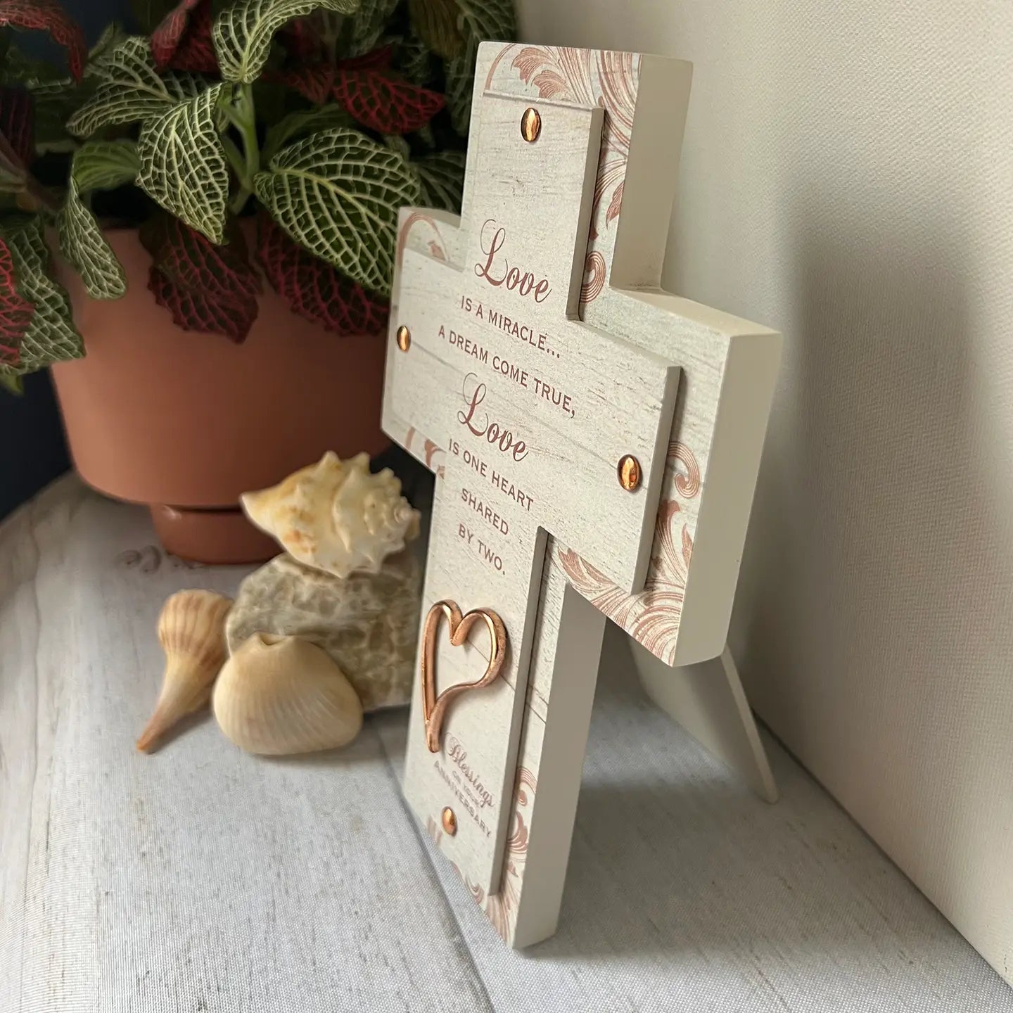 Love Is A Miracle Anniversary Cross