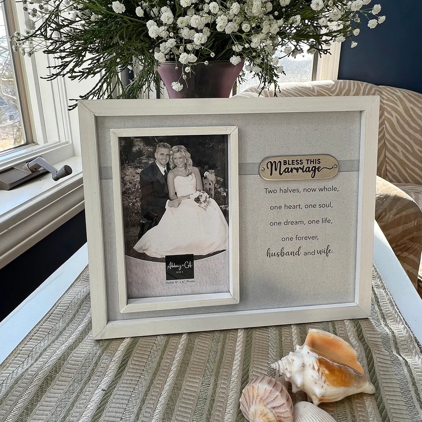 Bless This Marriage Picture Frame