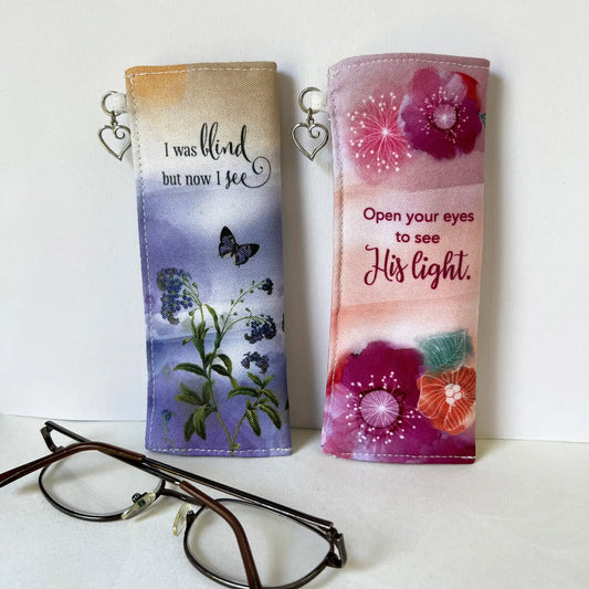 Faithful Florals Fabric Eyeglass Cases