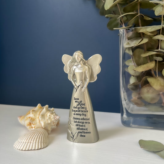 Message Angel Metal Figurine