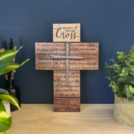 Hang It On The Cross Wall Cross