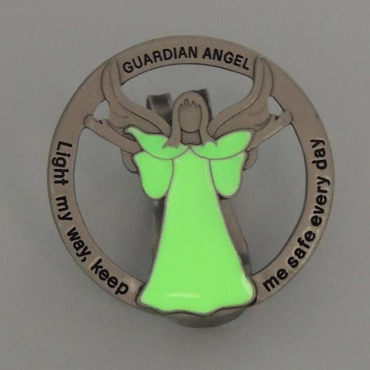 Glow-in-the-dark Angel Visor Clip