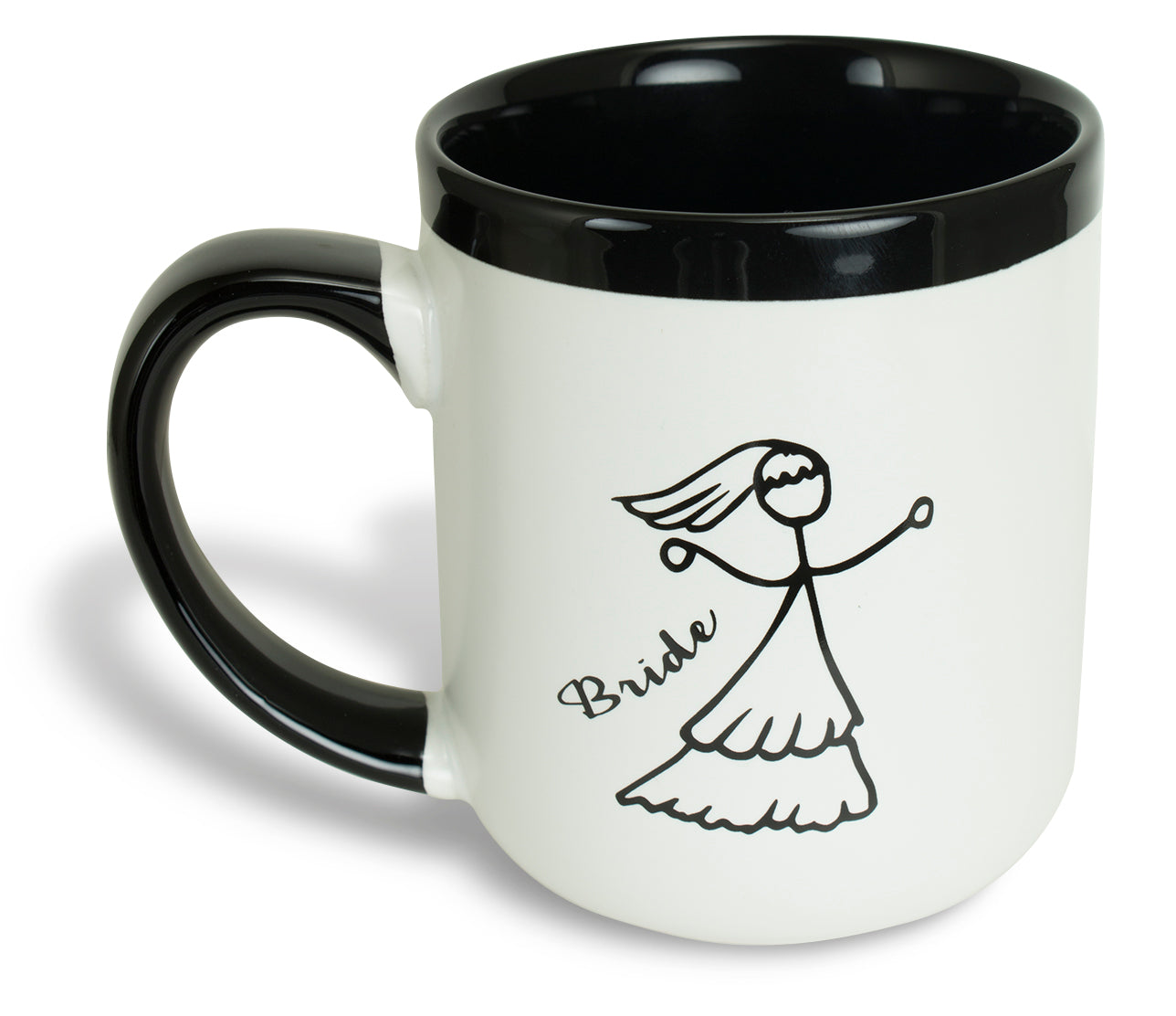 Bride & Groom Contemporary Mug Set