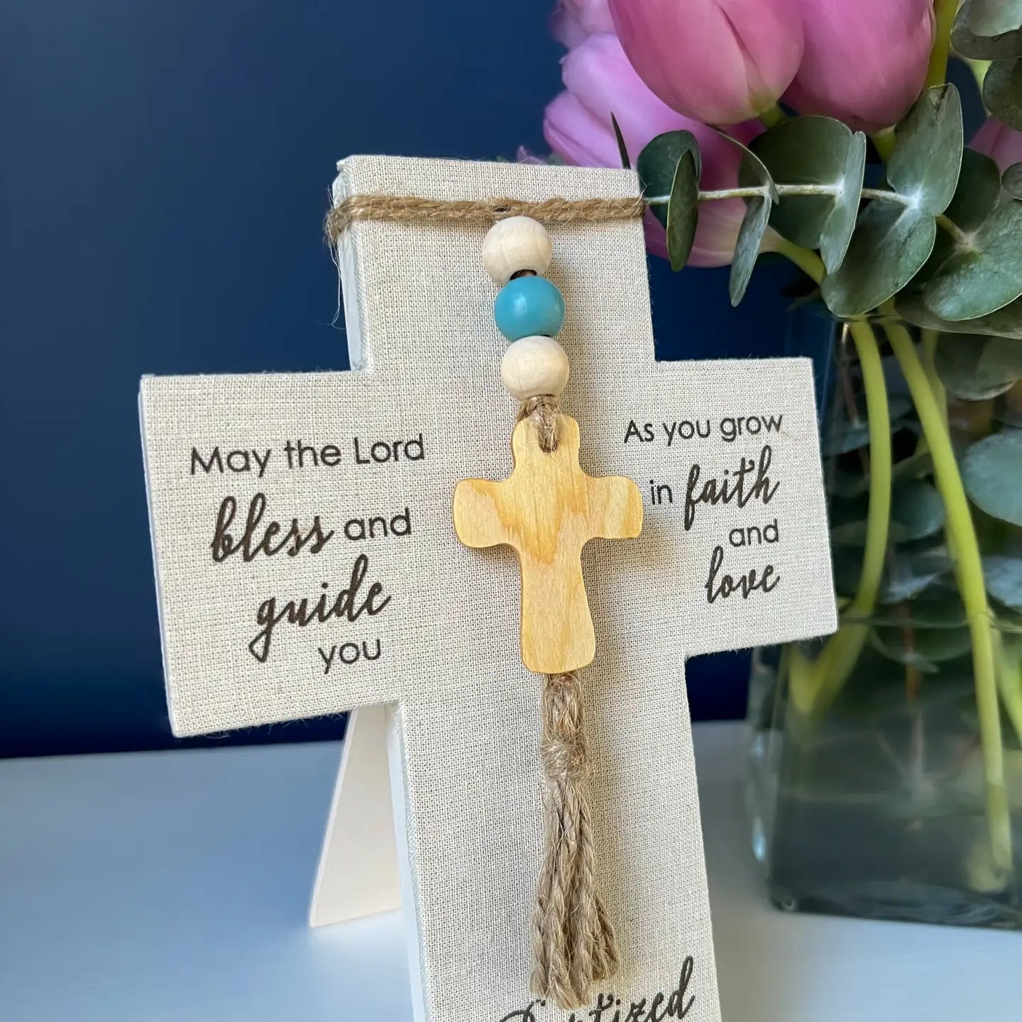 Fabric Baptism Cross