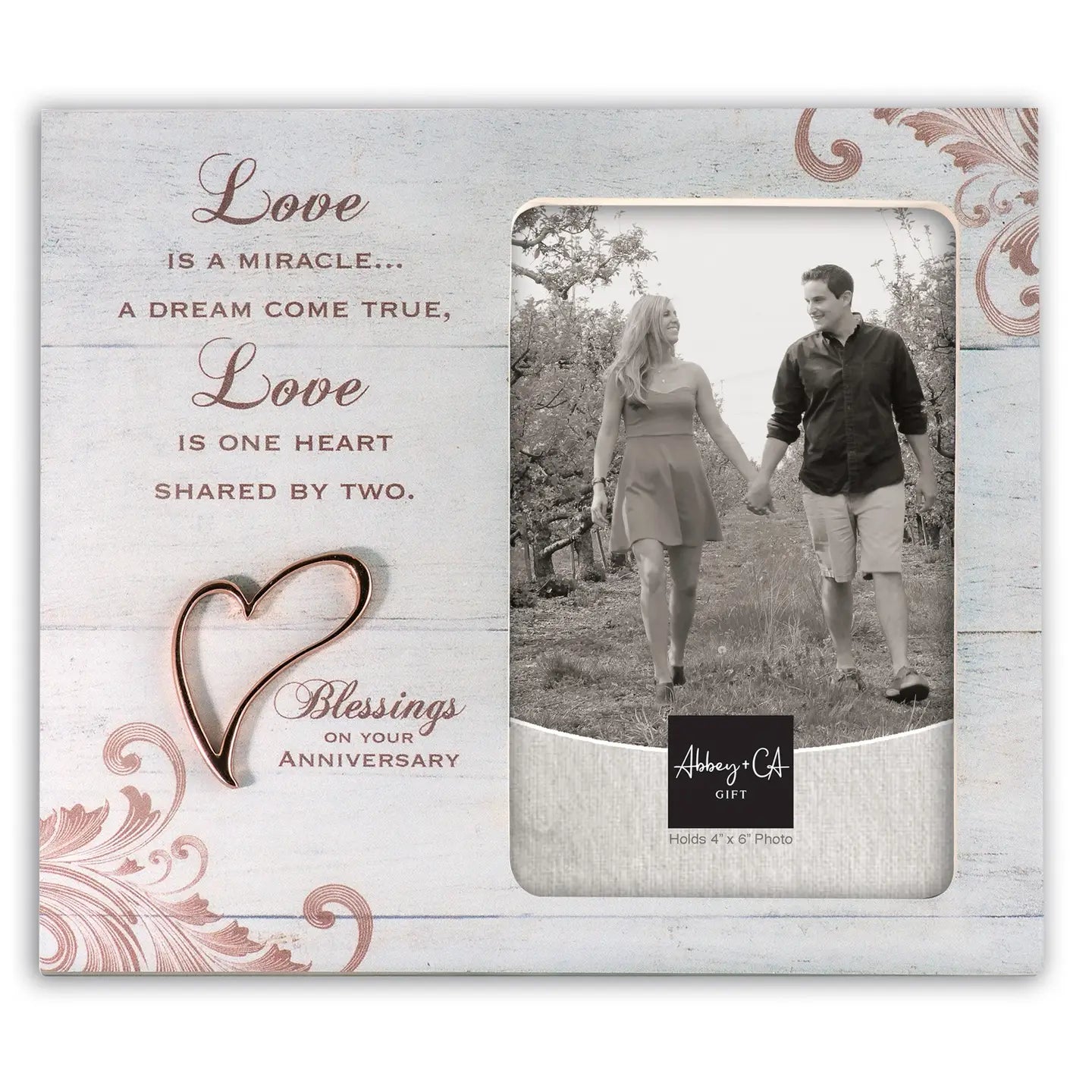 Love Is A Miracle Anniversary Picture Frame