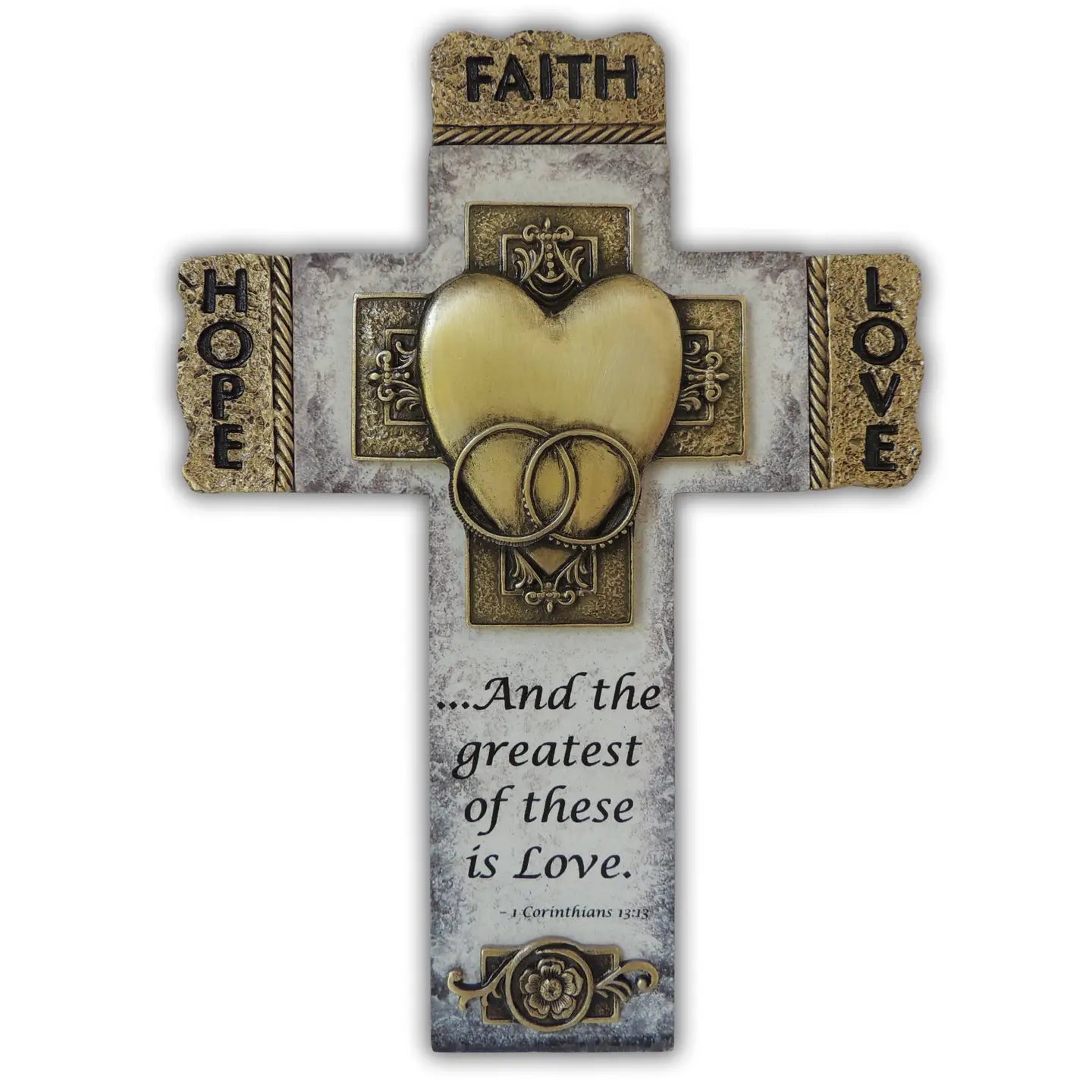 Faith Hope Love Wedding Wall Cross