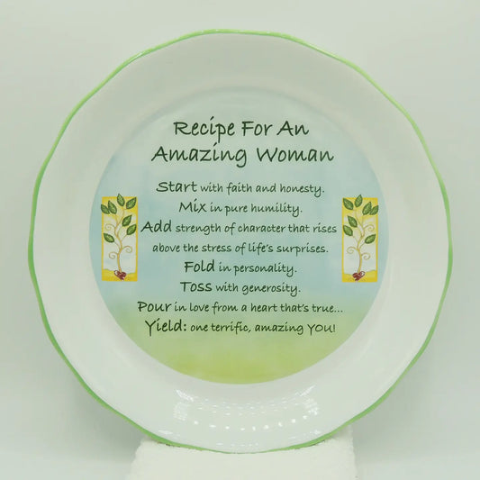 Amazing Woman Pie Plate