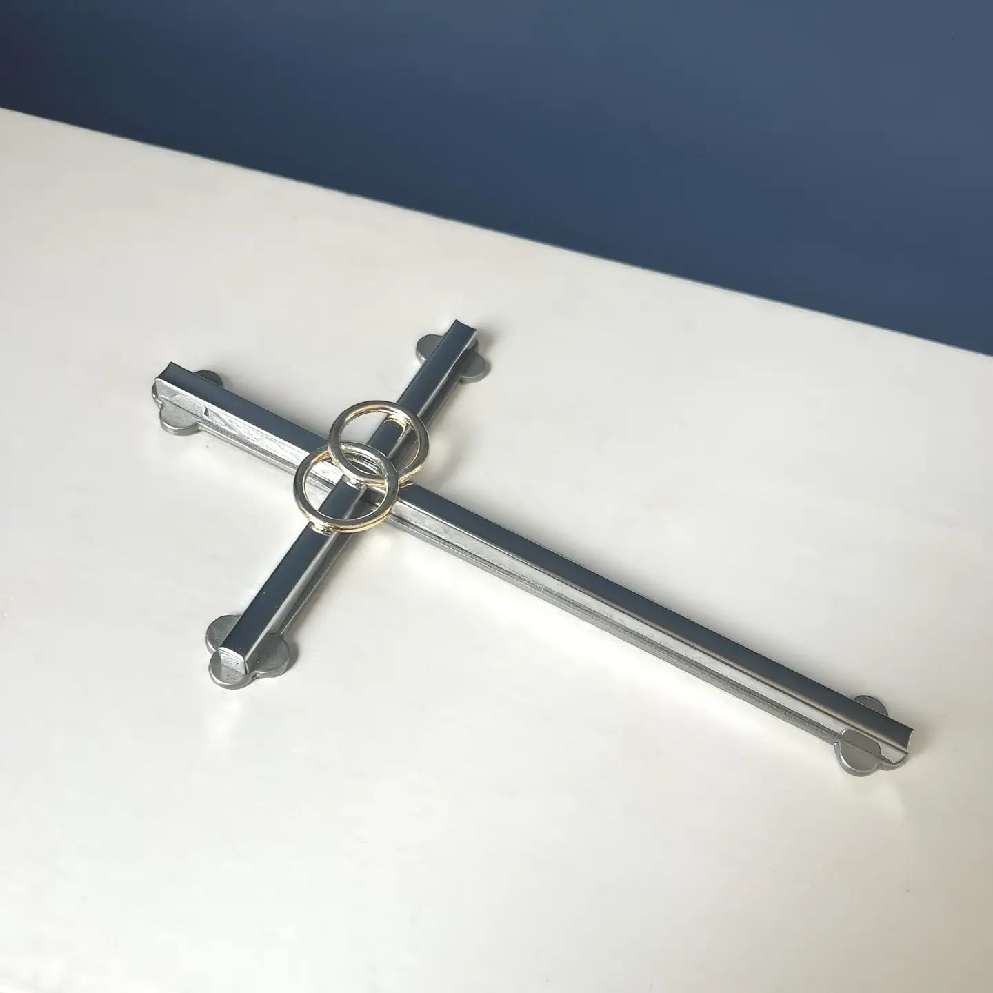 Silver Wedding Wall Cross