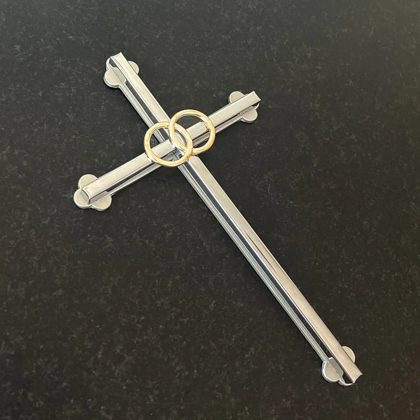 Silver Wedding Wall Cross