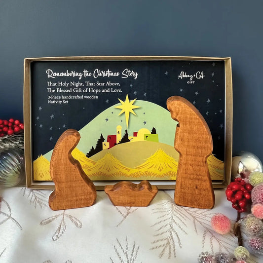 Holy Family Wood Figurine Set
