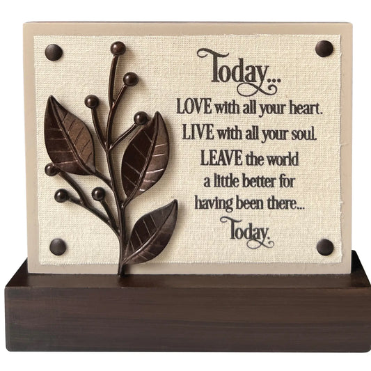 Fabric Sitter Plaque
